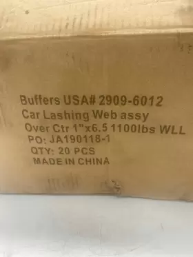 2909-6012 BUFFERS USA Car Lashing Center Buckle Strap Box #2