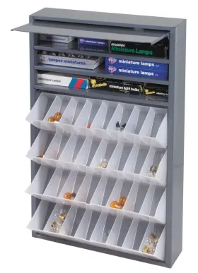 590-95 DURHAM Rolled Steel Tilt Tray Dispensing Cabinet