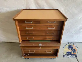 WRB90 GERSTNER Wood Machinist Rolling Toolbox Chest