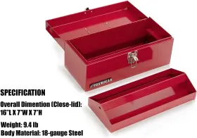 800689613016 HANTEKSTEEL Steel Tool Box Latch Handle #2