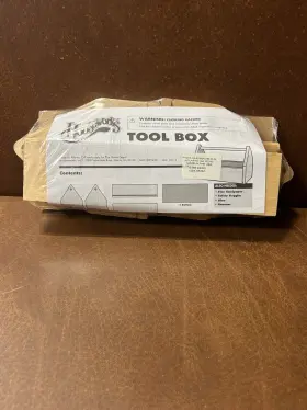94501 Tool Box Wood Great Handy Need Glue Housework