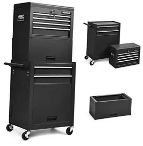 685764489904 OVERTHR Rolling Tool Chest Storage Cabinet