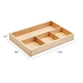 APMS023 PANDAPARK Wood Organizer Tray Desk Drawer Storage #3
