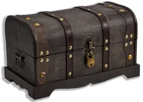 B014292O8UUS ROLAS TRADING Pirate Treasure Chest Storage Box
