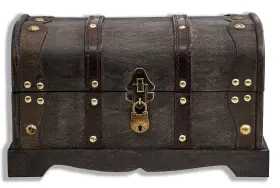 B01MD2B8BYUS ROLAS TRADING Treasure Chest Lock Colonial Che #2
