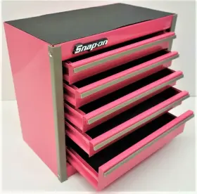KMC922APTP SNAP-ON TOOLS Pink Mini Micro Tool Box Roll Bottom