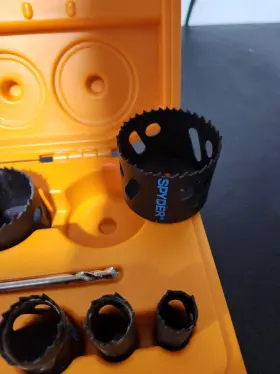 600886 SPYDER PRO POWERED TOOLS Arbored Hole Saw Rapid Kit #3