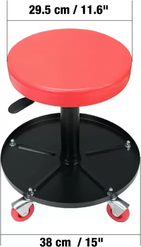 ATRHL6201R TORIN Big Rolling Pneumatic Creeper Garage Seat #3