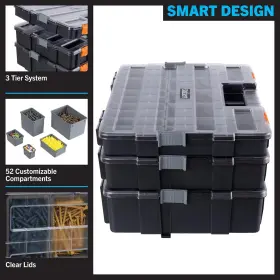 ORGANIZER-3-IN-1 TRADEMARK GLOBAL Tool Box Compartments #3