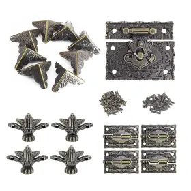 UENHOY220809-013 UENHOY Jewelry Box Set Antique Latch Hook