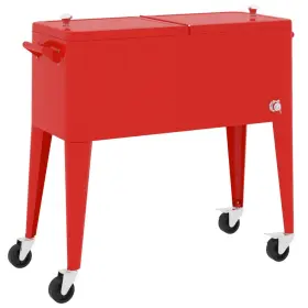 93743 VIDAXL Cooler Wheels Patio Bar Outside