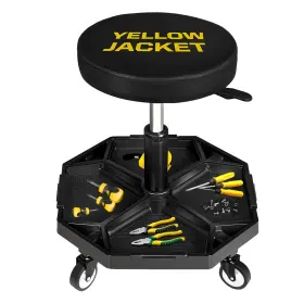 AS9309S YELLOW JACKET Rolling Garage Seat Pneumatic Creeper