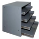 Durham 303B-15.75-95 Gray Cold Rolled Steel Heavy Duty Bearing Slide Rack For 4