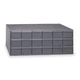 DURHAM MFG 032-95 Bin Cab,18GrayDrwr,Gry,12.75"H,GrayDrwr 2W267