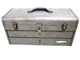 VINTAGE CRAFTSMAN 20" STEEL TOOL CHEST BOX w/ RED TRAY, 2-DRAWER, #65334