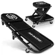 M-AUTO Foldable Z Creeper 2-in-1 Rolling Folding Car & 36", Black 