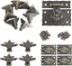 Uenhoy Vintage Jewelry Box Hardware Set, Antique Latch Hook Hasp & Engraved 