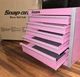 Snap-on Tools "PINK" Desktop Five-Drawer Micro Roll Cab KMC922APTP
