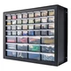IRIS USA Screw Tool Organizer Small Parts Cabinet, 44 Drawer, Black 