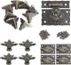 Uenhoy Vintage Jewelry Box Hardware Set, Antique Latch Hook Hasp & Engraved Desi