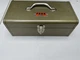 Vintage Park Model 83333 Tool Tackle Box Metal Green , Great Shape