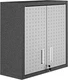 Manhattan Comfort Fortress Floating Storage Modern Stainless-Steel Garage