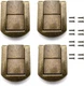 SDTC Tech 4-Pack Zinc Alloy Spring Toggle Latch Antique Bronze 