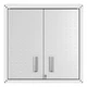 Manhattan Comfort Fortress Metal Floating Garage Cabinet in White