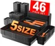 A-LuGei【𝟰𝟲𝗣𝗖𝗦 & Tool Box Organizer Tray Divider Set, 【 】