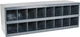 Durham 16 Bin Bin Shelving Unit with Openings 33-3/4" Overall Width x 12" Ove...