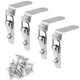 ITROLLE 4PCS Stainless Steel 90-Degree Tool Box Hood Locks Latches, Box...