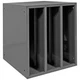 DURHAM MFG 583-95 Storage Cabinet,3 Openings,Gray,Steel 49H246