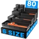 Tool Box Organizer 80pcs Black Garage Storage Tray Divider Set A-LuGei Fits