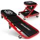 M-AUTO Foldable Z Creeper 2-in-1 Rolling Folding Car Creeper & Seat, 36" Adju...