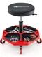 Goplus Rolling Mechanic Stool Adjustable Pneumatic Shop Stool Creeper Seat 