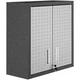Manhattan Comfort Fortress 2-Door Metal Floating Garage Cabinet in Gray