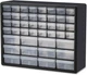 Akro-Mils 44-Drawer Storage Cabinet for Garage, Crafts, and Organization, Black Akro-Mils 44-Drawer Storage Cabinet for Garage, Crafts, and Organization, Black