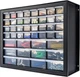 IRIS USA Screw Tool Organizer Small Parts Cabinet Chest, 44 Drawer, Black 