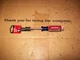 1 Of New Craftsman CMHT65014 1/4 X 4" Long Flat Screwdriver