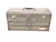 VINTAGE CRAFTSMAN 20" STEEL TOOL BOX, 2-DRAWER, CROWN EMBLEM, #65334