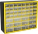 Akro-Mils 44-Drawer Plastic Drawer Storage Cabinet for 44 Drawer, Yellow Akro-Mils 44-Drawer Plastic Drawer Storage Cabinet for 44 Drawer, Yellow