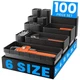 A-LuGei 【𝟲 𝗦𝗜𝗭𝗘】 Tool Box Organizer Tray 100pcs Black, Black 