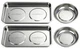 HORUSDY 4-Piece Large Magnetic Parts Tray Set, Silver 