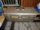 Vintage Sears Craftsman 2 Drawer Tool Box 1980 Model 65334 Gray Made in USA