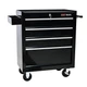 QSOSTNS 4-Drawer Rolling Toolbox 24.25" L X 12.99" D X 29.33" H, Black02 