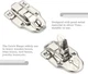 LEEFONE 10 Pack Metal Duck-Billed Box Hasp Lock Toggle Latch Catch, Silver 