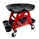 HOXWELL Durable Mechanic Seat with L 17.7'' x W 13.38'' x H 17.32'', Red 