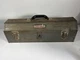 Vintage Craftsman No. 6516 Metal Tool Box w/ Tray Crown Logo 20" x 6" x 6" READ