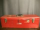 Vintage Red Craftsman Tool Box Carpenters Box  30" Long Model 9 6516 Made In USA