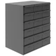 DURHAM MFG 006-95 Bin Cab,18GrayDrwr,Gry,21 1/4"H,GrayDrwr 1XHJ8